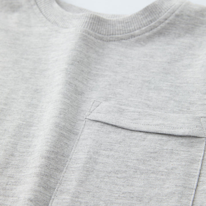 Moudda ZARA - Gris Vigo – t-shirt basique manches longues bio - Tunisie 3