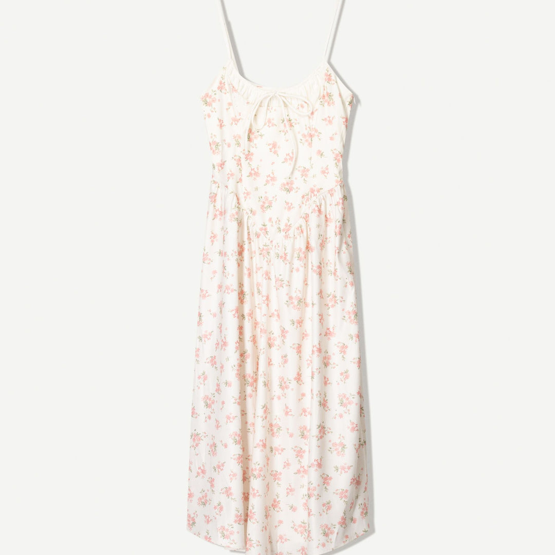 Moudda BERSHKA - Robe Midi Bretelles - Fronce Devant - Tunisie 1