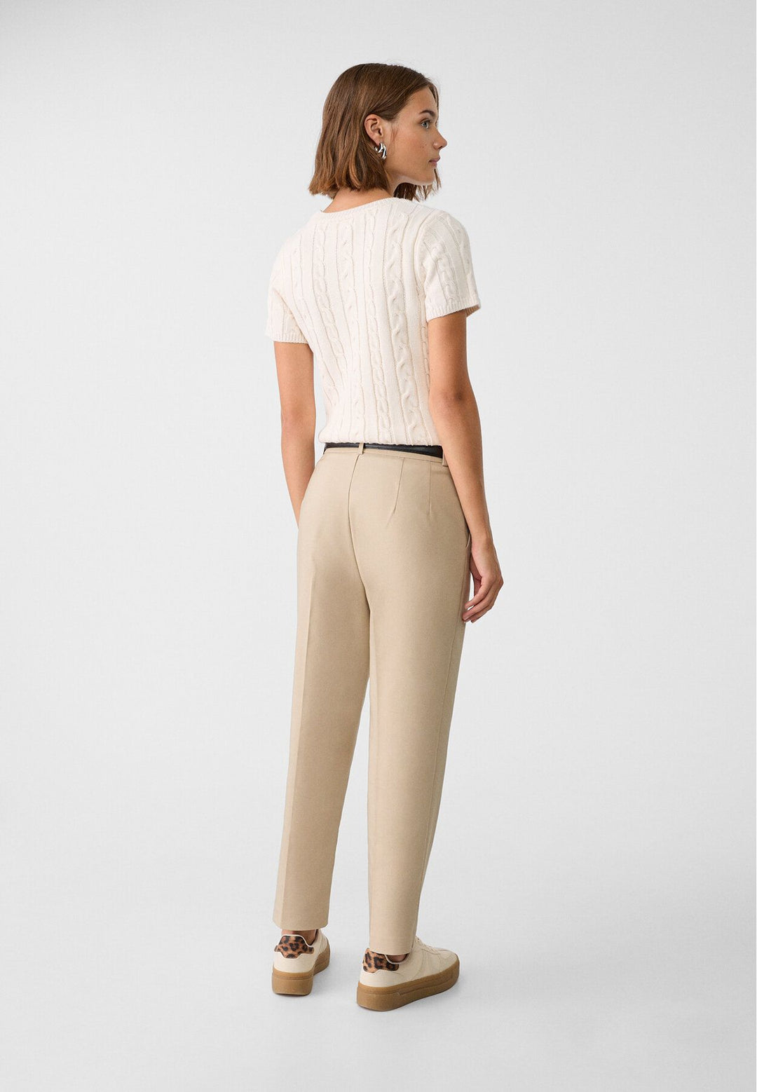 Moudda STRADIVARIUS - Nouveau Pantalon en Satin avec Ceinture - Tunisie 5