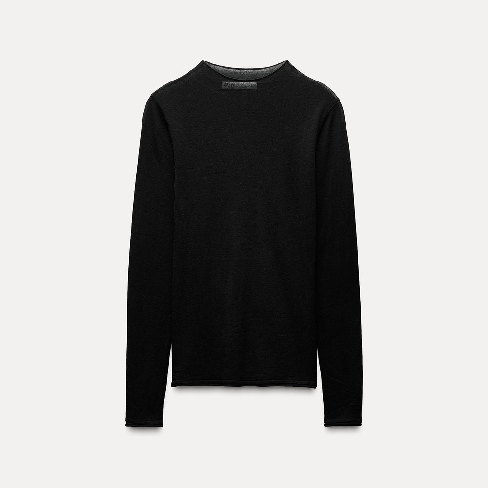 Moudda ZARA - Pull top col bateau ultra-fin 70% laine 30% soie - Tunisie 2