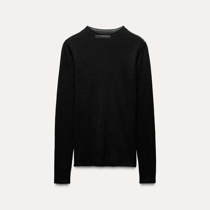 Moudda ZARA - Pull top col bateau ultra-fin 70% laine 30% soie - Tunisie 2