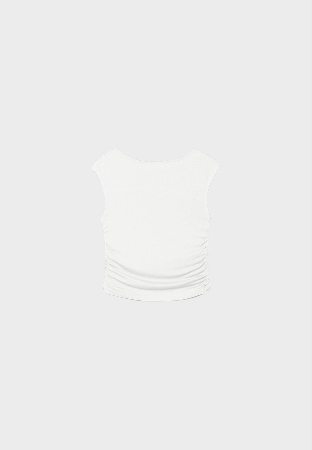 Moudda STRADIVARIUS - T-Shirt en Viscose Mini Manches Encolure Bateau - Tunisie 2