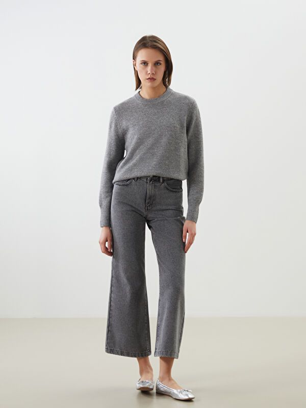 Moudda LC Waikiki - Pull tricot moyen Femme Mélange anthracite - Tunisie 2