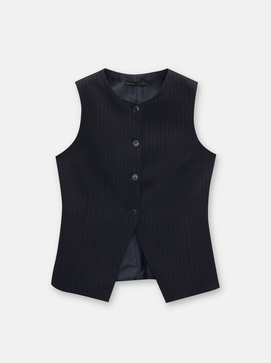 Moudda PULL & BEAR - Gilet Fermé Boutons Rayures Collection Marino - Tunisie 2