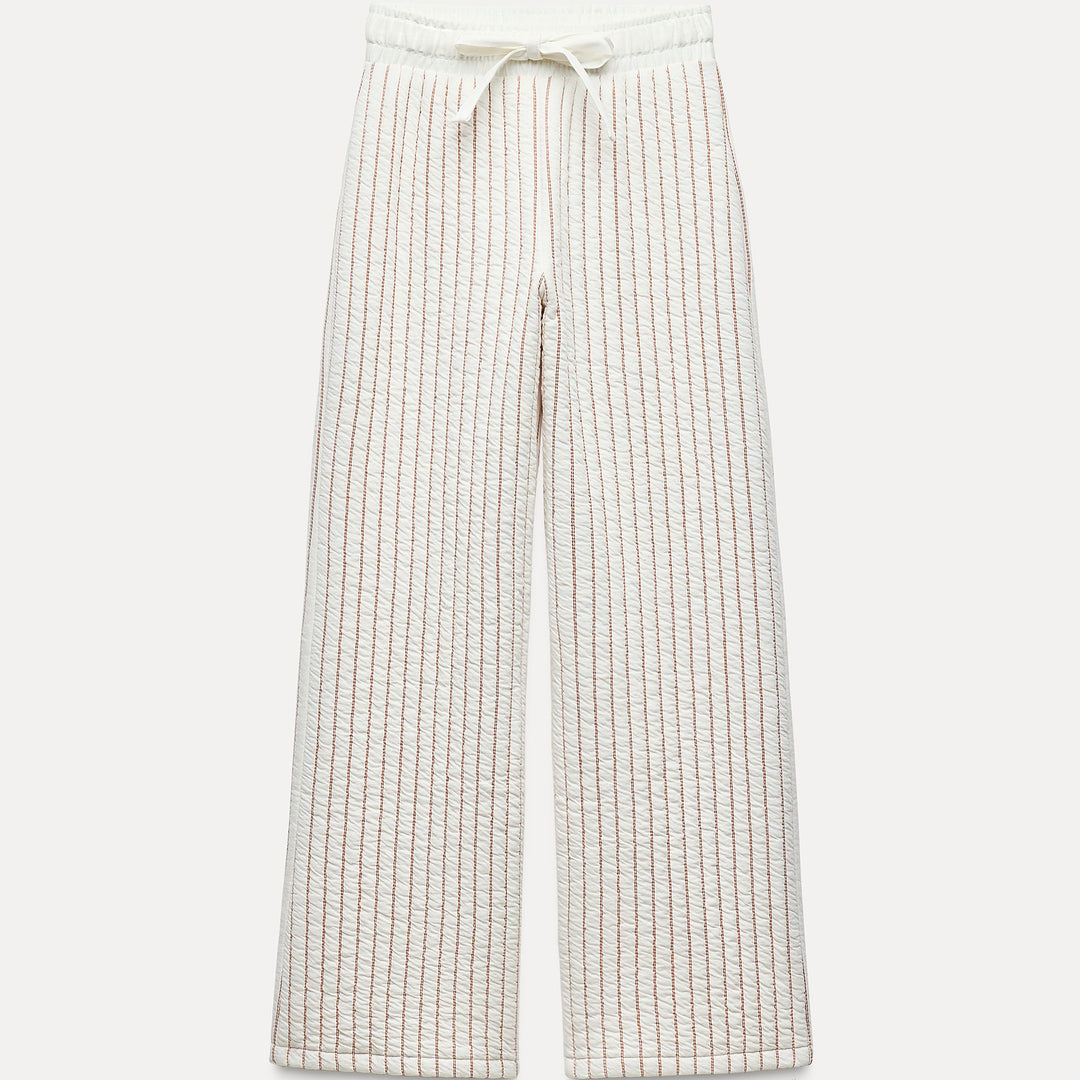 Moudda ZARA - Pantalon Large Rayé Matelassé - Tunisie 2