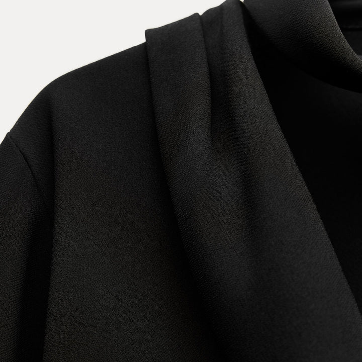 Moudda ZARA - Chemise crêpe col ras-du-cou drapé manches longues - Tunisie 3