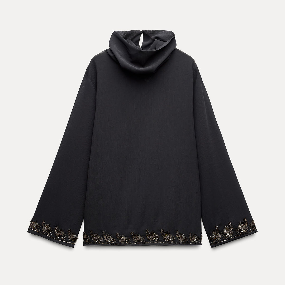 Moudda ZARA - Set chemise fluide ourlet fantaisie - Tunisie 1