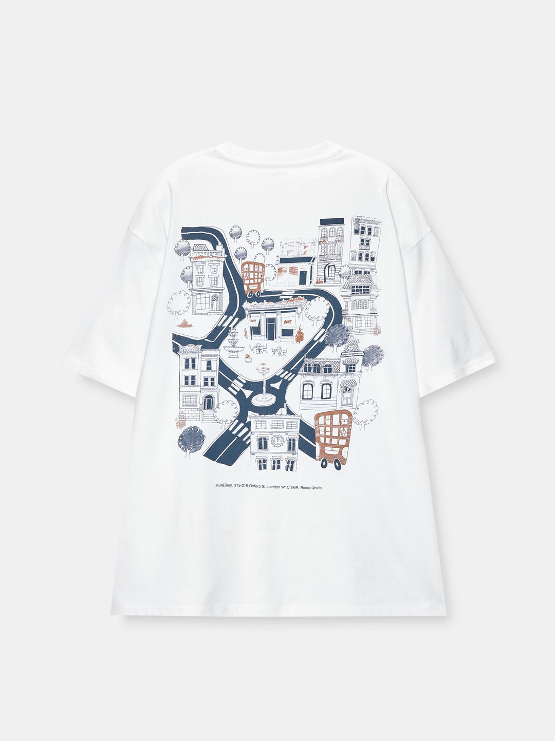 Moudda PULL & BEAR - T-Shirt Demi-Manches Handlines MC04 Blanc - Tunisie 2