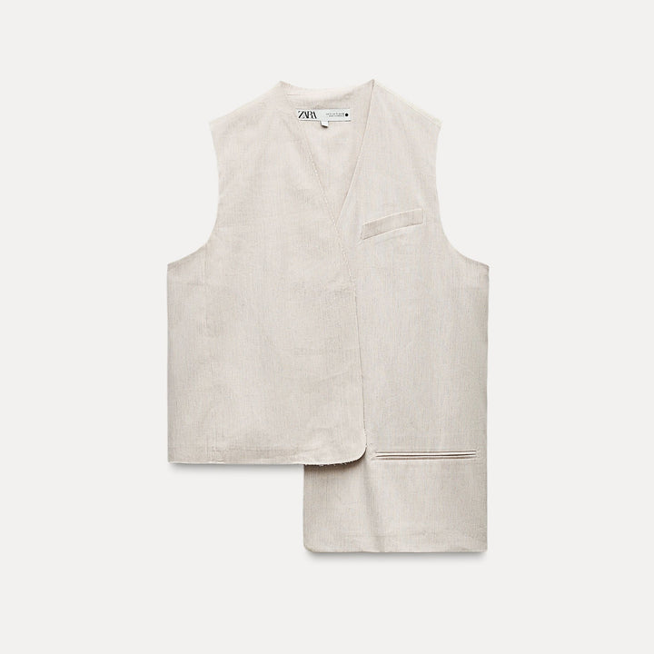 Moudda ZARA - Combinaison 500 gilet asymétrique rayé - Tunisie 2