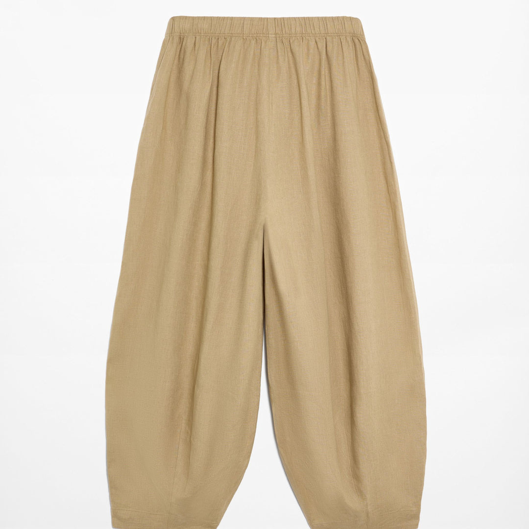 Moudda Oysho - Pantalon 100% Lin Ballon Taille Moyenne - Tunisie 2