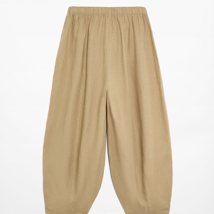 Moudda Oysho - Pantalon 100% Lin Ballon Taille Moyenne - Tunisie 2