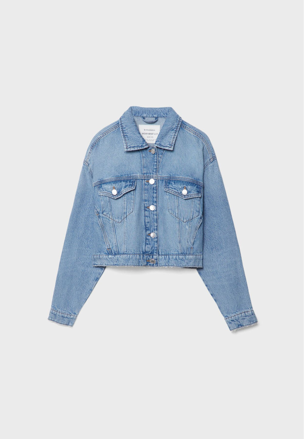 Moudda STRADIVARIUS - Veste en Denim Coupe Boxy - Tunisie 2