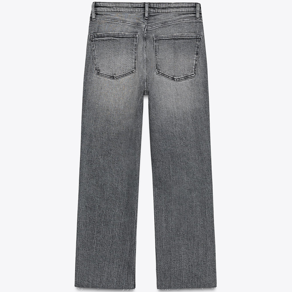 Moudda ZARA - Pantalon Flare Cropped - 5 Poches & Taille Haute - Tunisie 2