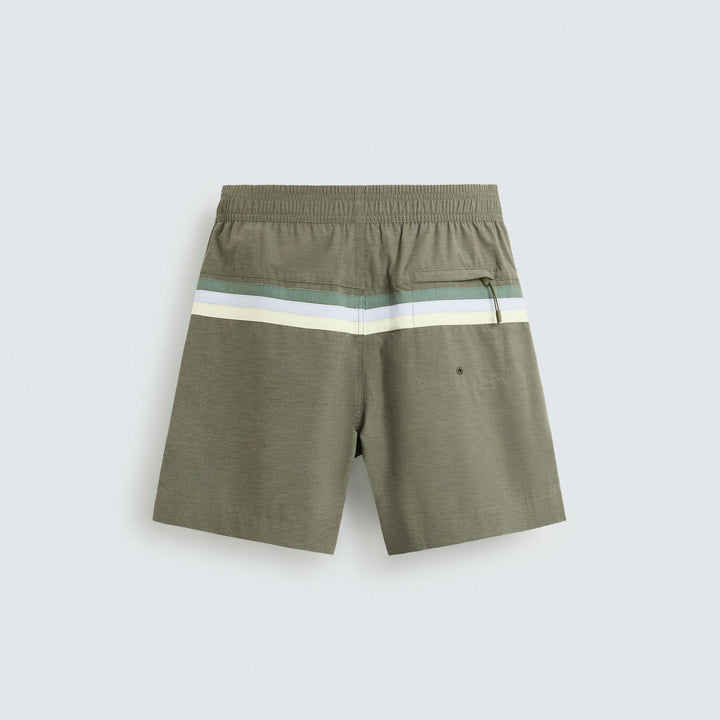 Moudda ZARA - Maillot de Bain Long - Bandes Contrastées (Kaki) - Tunisie 2