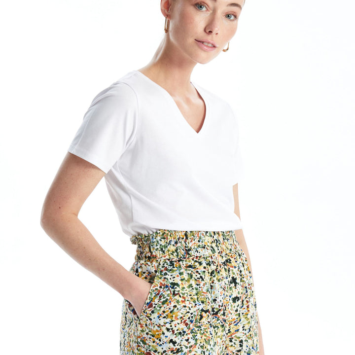 Moudda LC Waikiki - Body jersey manches courtes Femme Buxe blanc - Tunisie 1