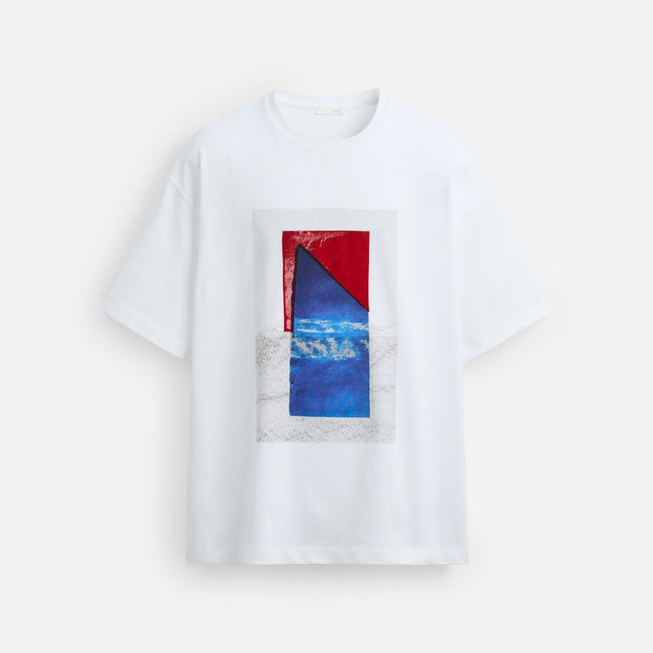 Moudda ZARA - T-Shirt - Paysage & Patch (Color Block) - Tunisie 1