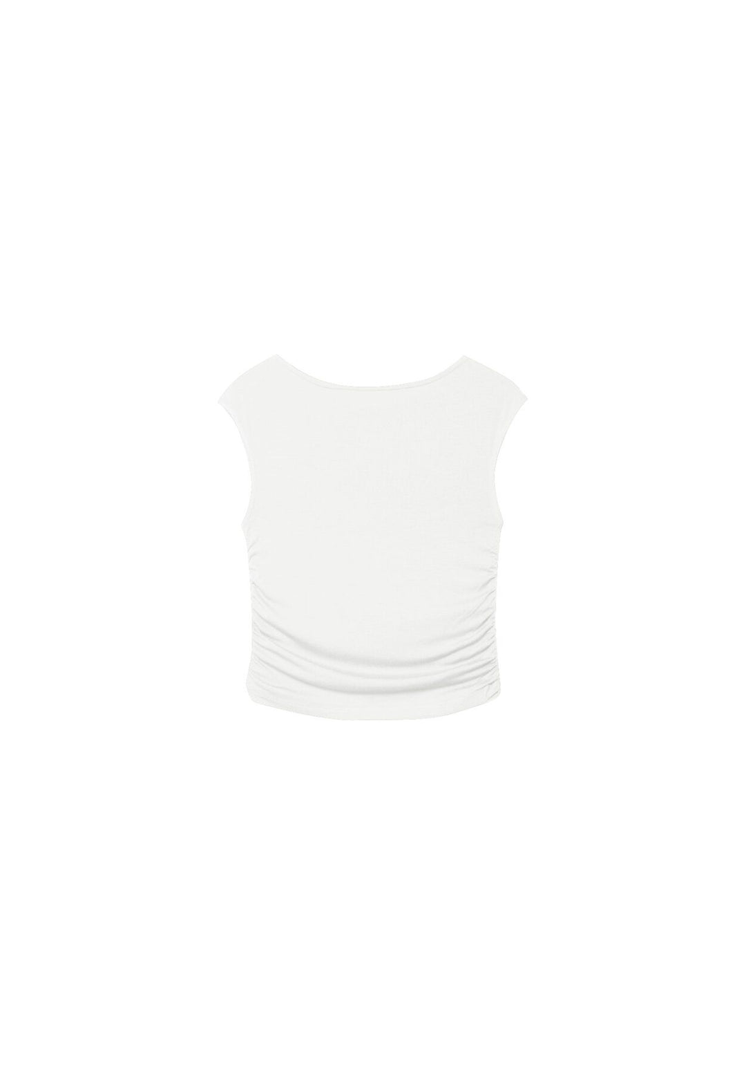Moudda STRADIVARIUS - T-Shirt en Viscose Mini Manches Encolure Bateau - Tunisie 1