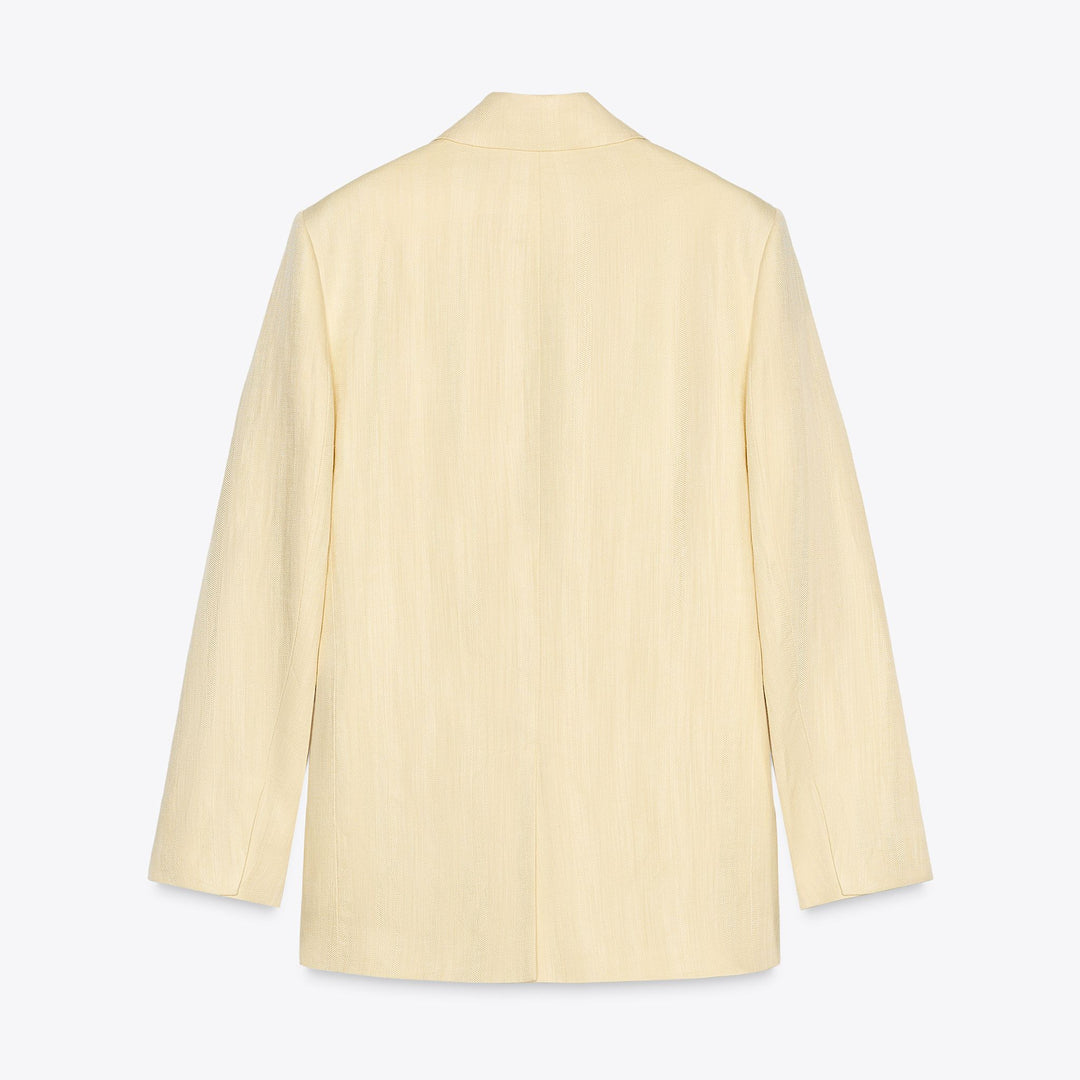 Moudda ZARA - Blazer Minimal Lin - Croisé & Oversize - Tunisie 2