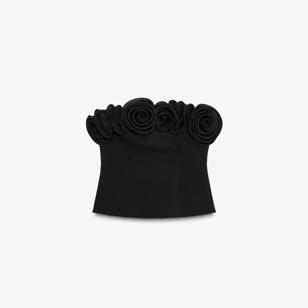 Moudda ZARA - Top Élastique - Motif & Fleurs - Tunisie 1