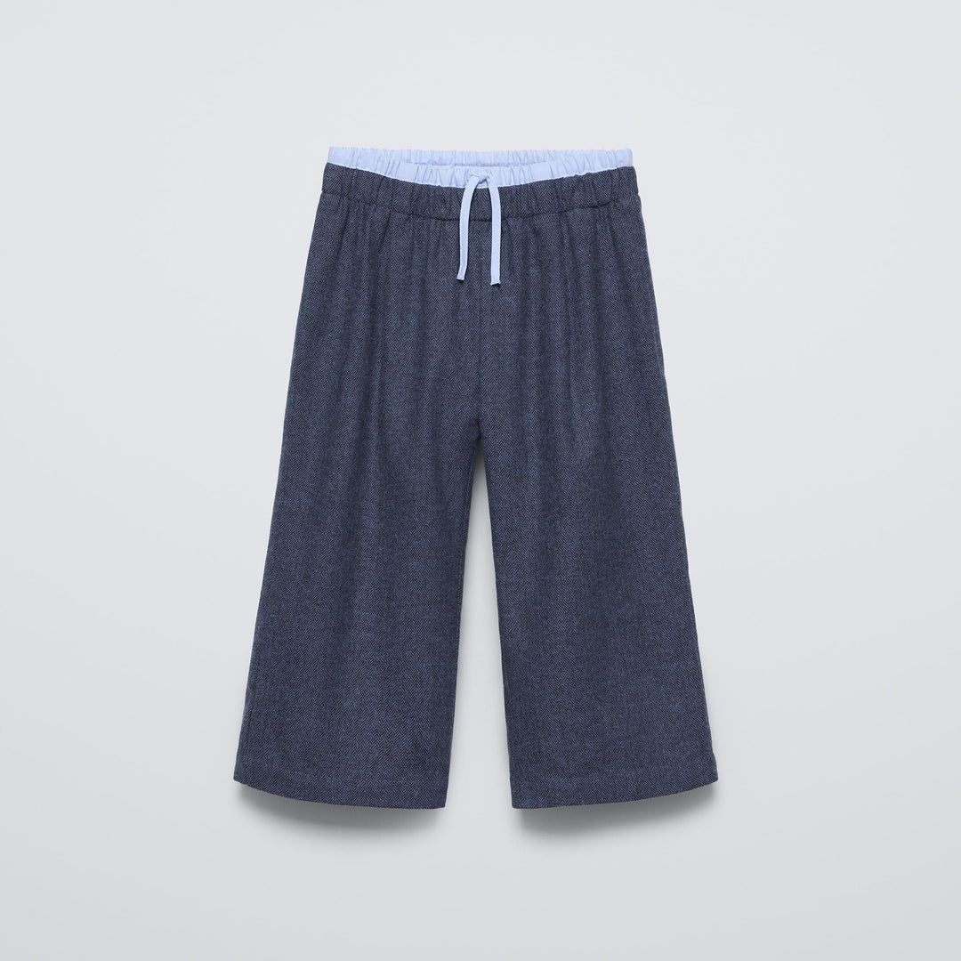 Moudda ZARA - Pantalon enfant combiné, ceinture bleue - Tunisie 1