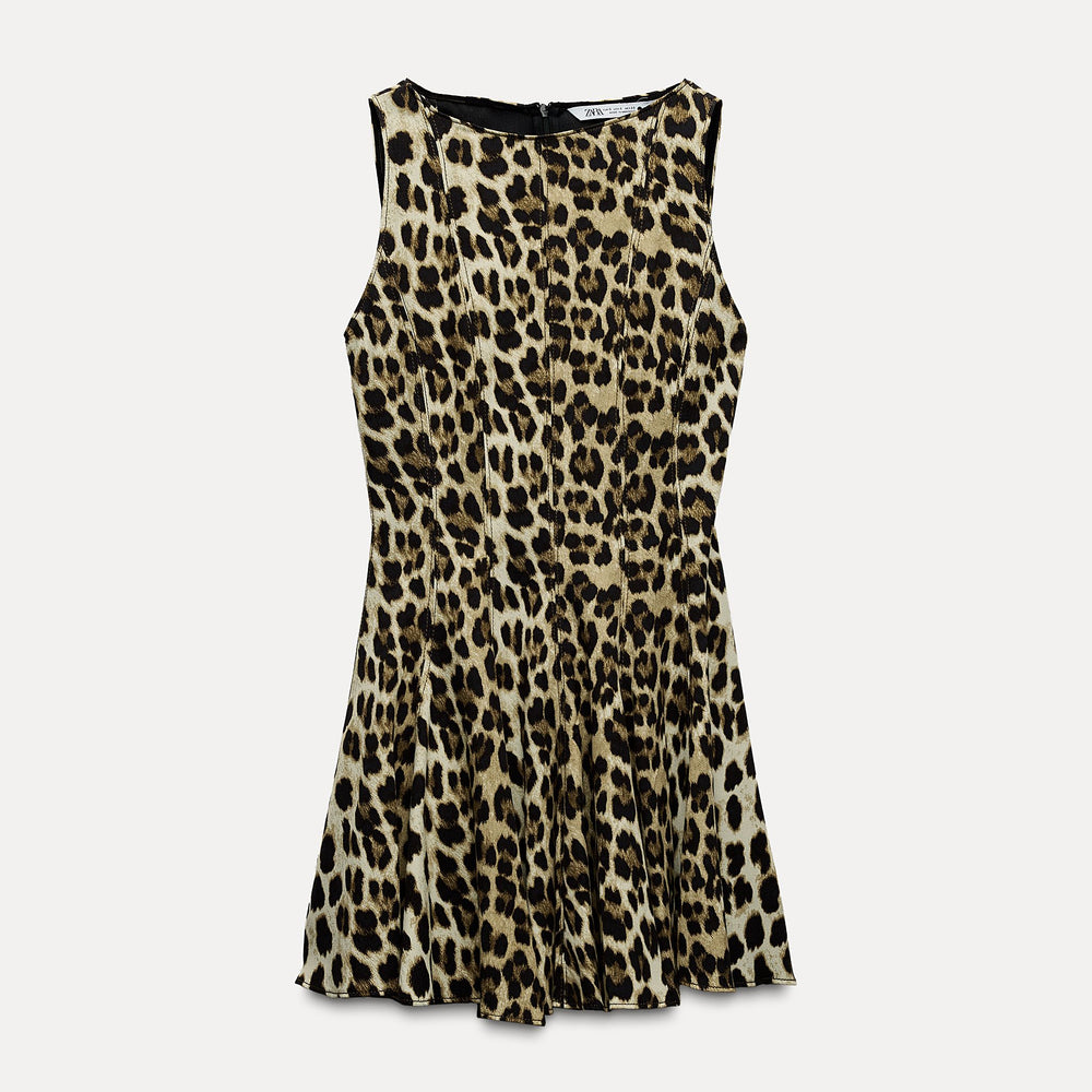 Moudda ZARA - Robe Mini à Godets Imprimé Animal - Tunisie 2