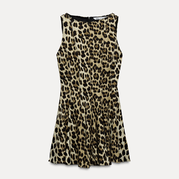 Moudda ZARA - Robe Mini à Godets Imprimé Animal - Tunisie 2