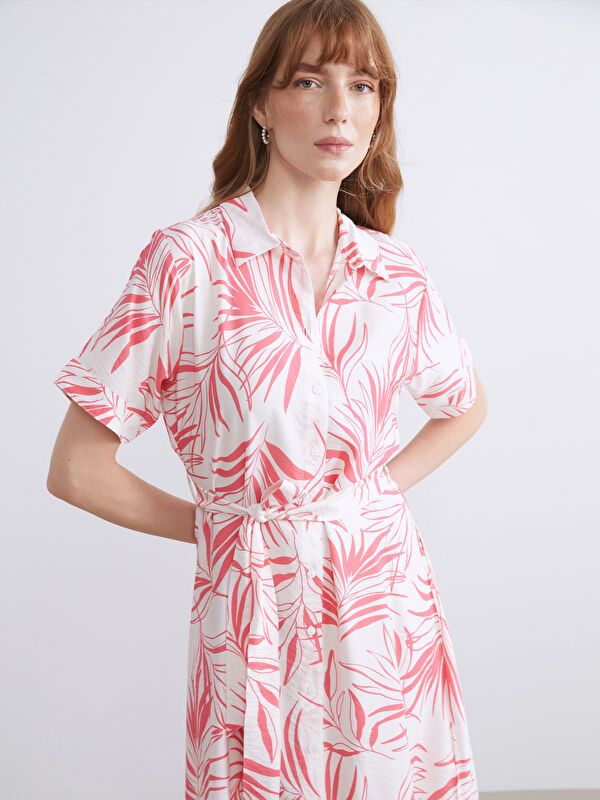 Moudda LC Waikiki - Robe manches courtes en tissu pour Femme - Tunisie 1