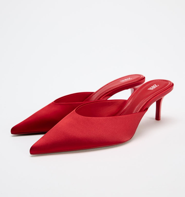 Moudda ZARA - Mule talon moyen satin - Tunisie 1