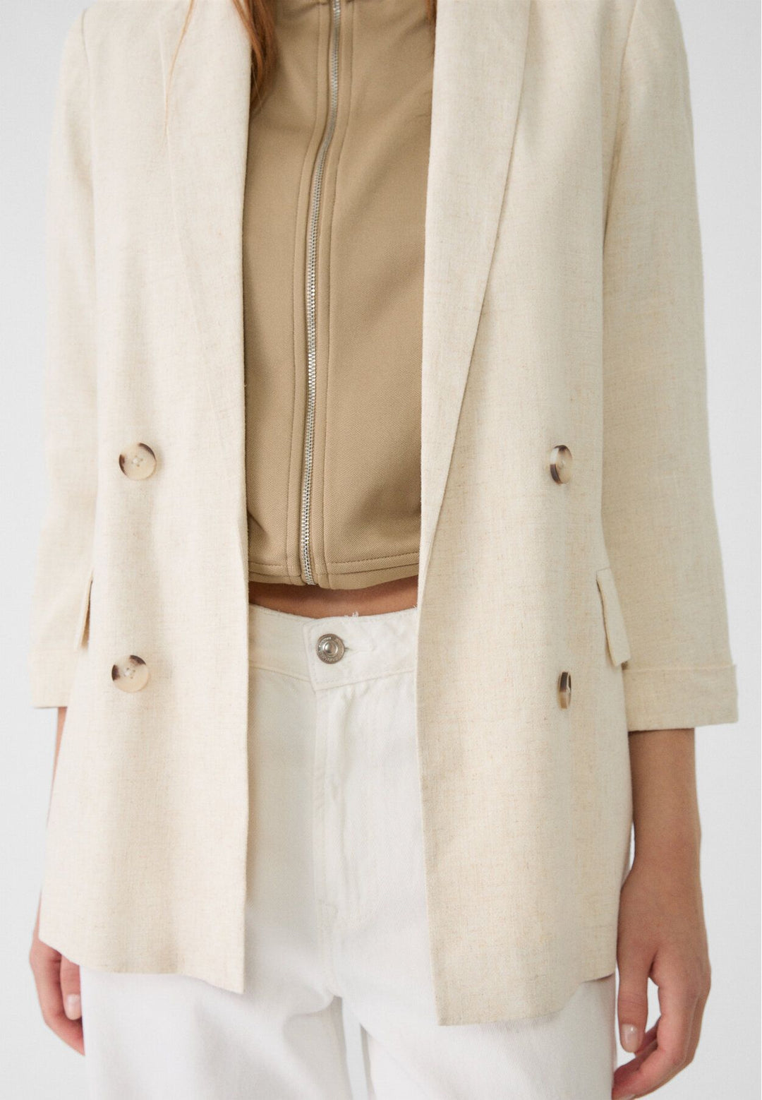 Moudda STRADIVARIUS - Blazer Rustique 4 Boutons - Tunisie 4