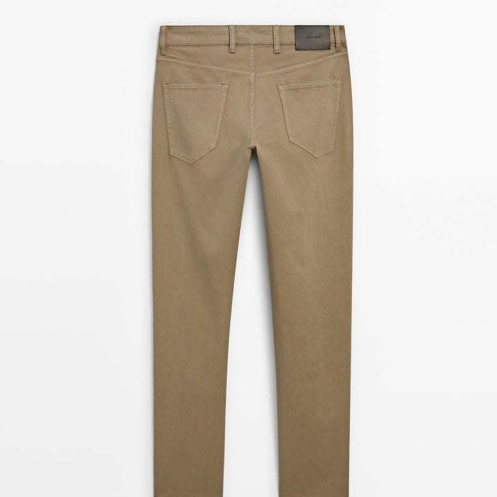 Moudda Massimo Dutti - Pantalon jean Bull denim coupe slim - Tunisie 5