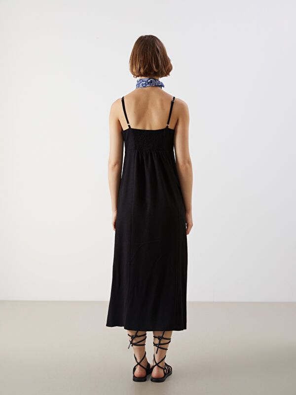Moudda LC Waikiki - Robe manches courtes en tissu pour Femme - Tunisie 4