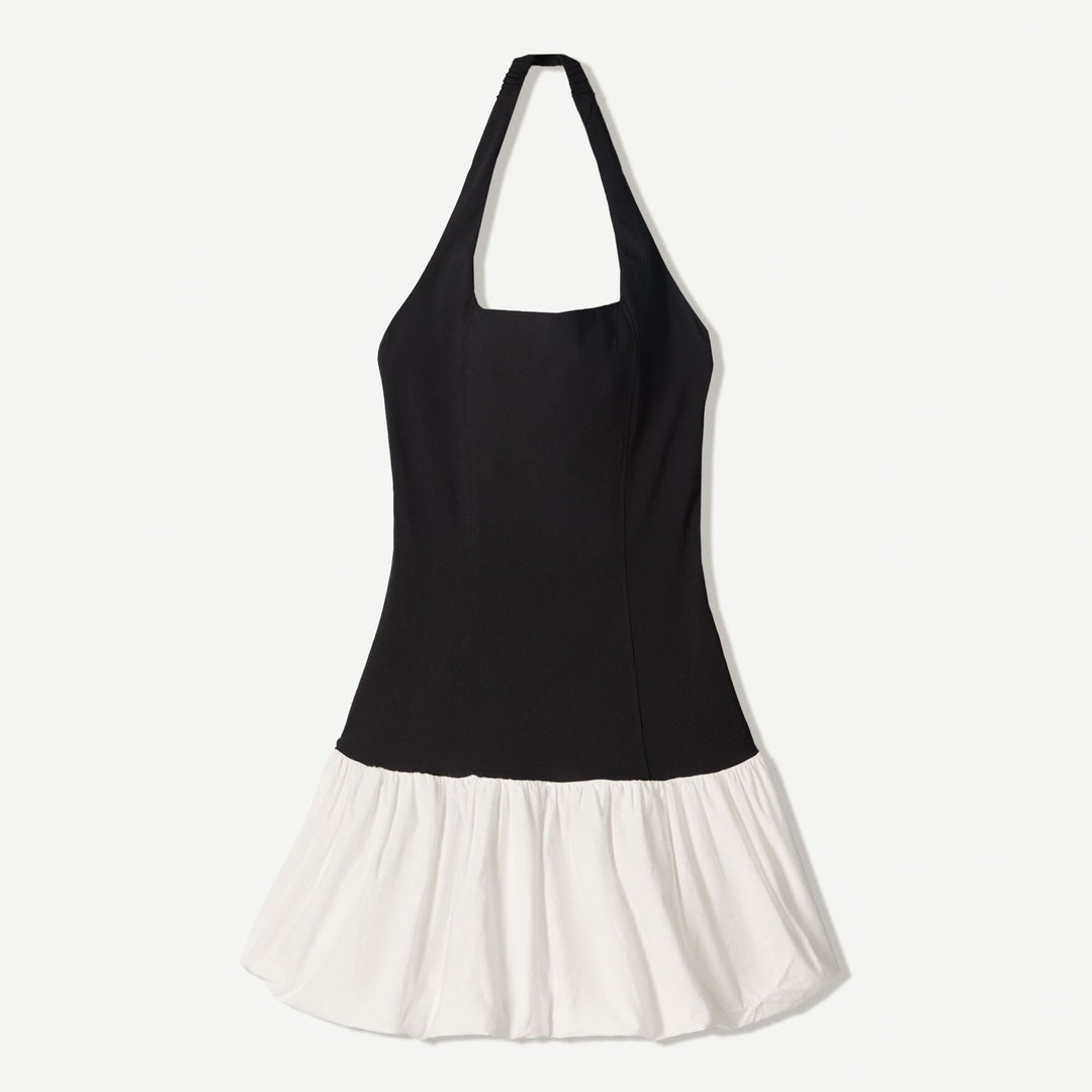 Moudda BERSHKA - Robe Mini - Bi-matière & Jupe Ballon - Tunisie 1