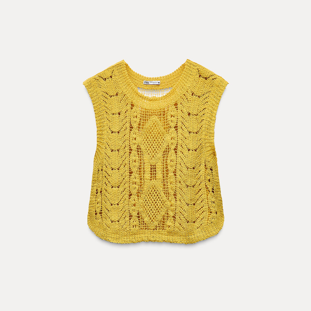 Moudda ZARA - Gilet Top en Crochet - Tunisie 1