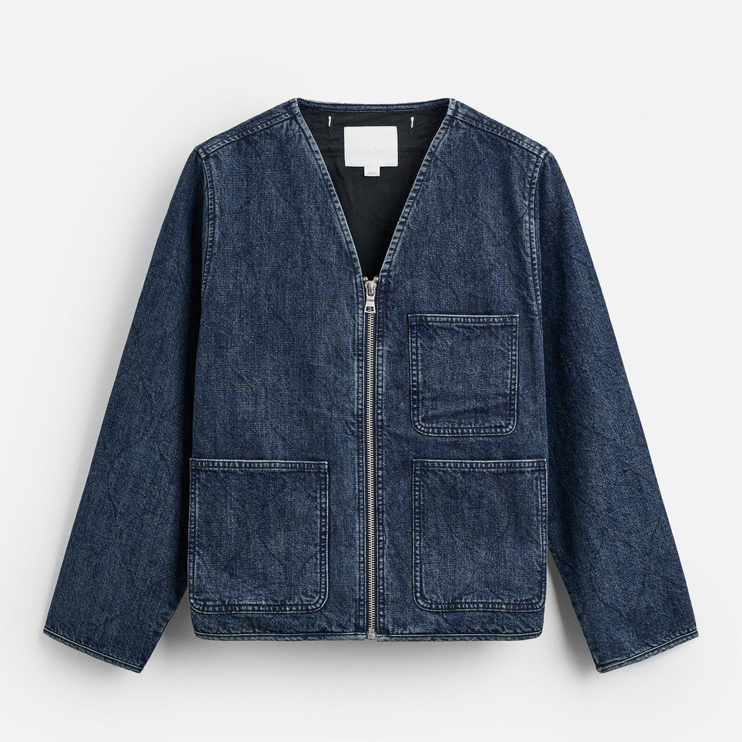 Moudda ZARA - Veste Denim Matelassée - Onion (Vert Pin) - Tunisie 1