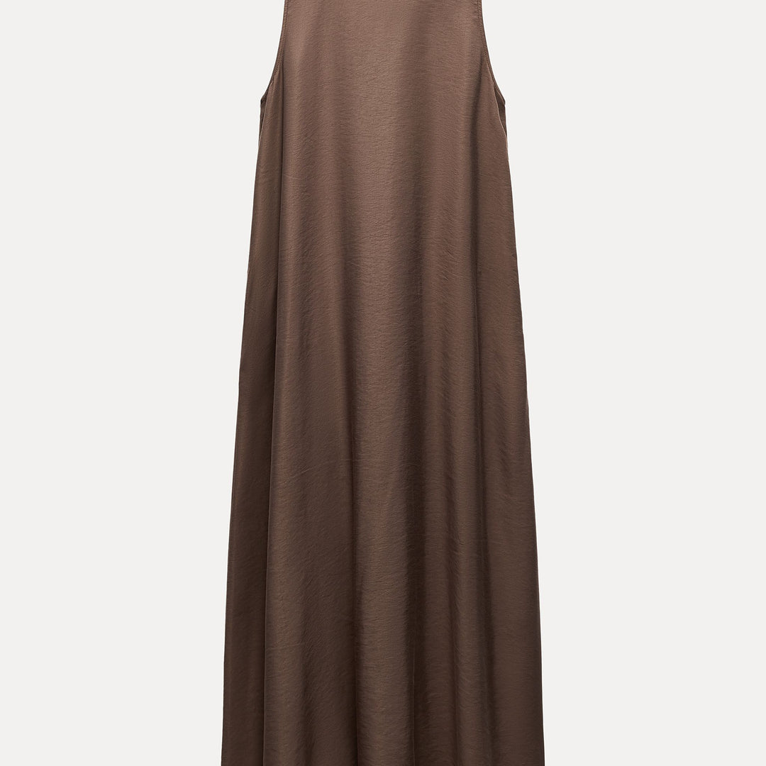 Moudda ZARA - Robe mi-longue fluide manches courtes col rond volume - Tunisie 2