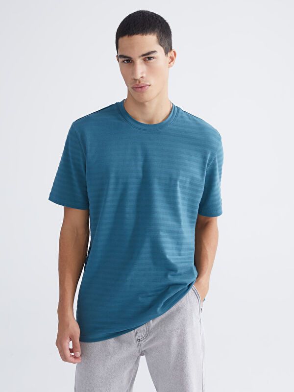 Moudda LC Waikiki - T-shirt basique manches courtes en jersey - Tunisie 5