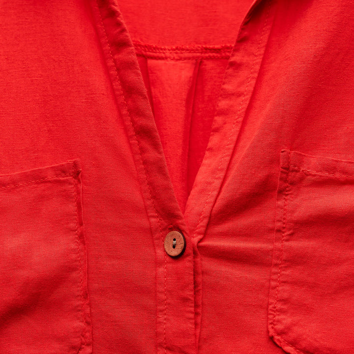 Moudda ZARA - Chemise Courte Lin Viscose Décolleté Prononcé - Tunisie 3