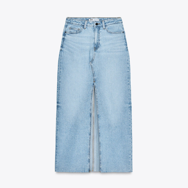 Moudda ZARA - Jupe Denim Midi - Fente - Tunisie 1