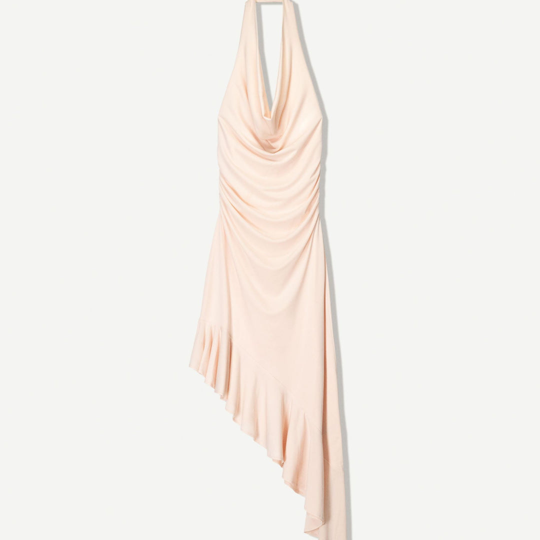 Moudda BERSHKA - Robe Midi - Encolure Halter & Bas Asymétrique - Tunisie 1