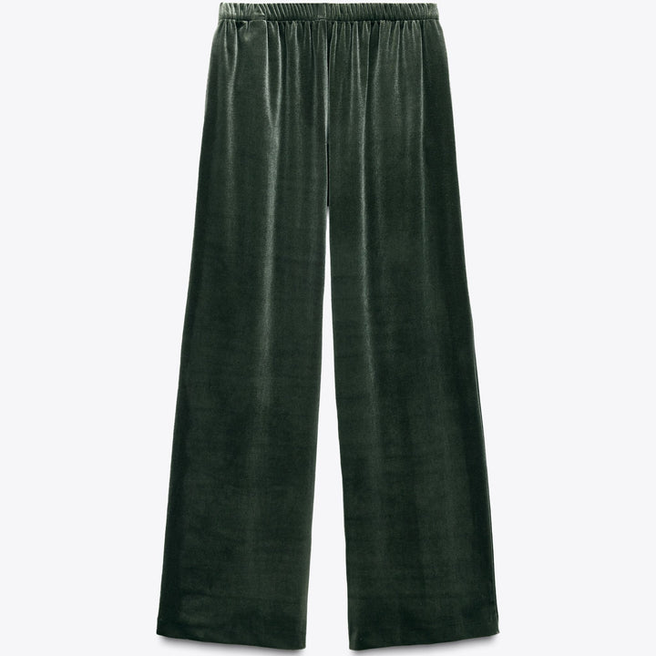 Moudda ZARA - Pantalon Wide Leg - Velours & Taille Élastique - Tunisie 2