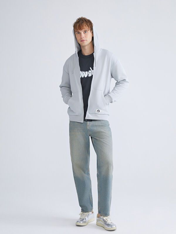 Moudda LC Waikiki - Cardigan en jersey Homme Gris clair - Tunisie 2