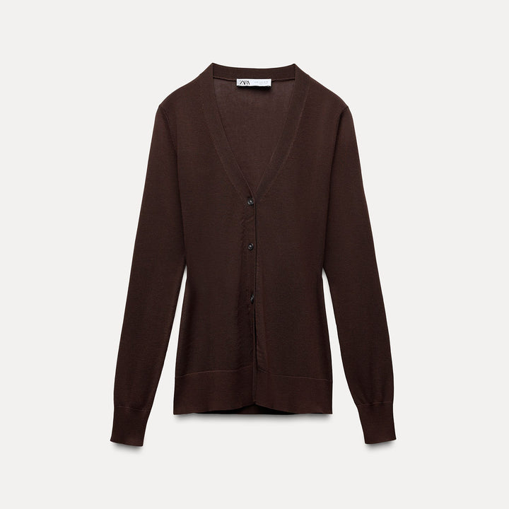 Moudda ZARA - Veste col en V en Tencel/lyocell/coton/soie – ensemble - Tunisie 1