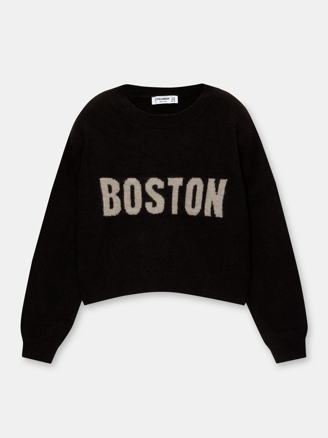 Moudda PULL & BEAR - Pull Jacquard Texte - Tunisie 1