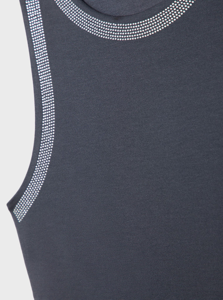 Moudda STRADIVARIUS - T-Shirt Regular S/M Col Rond avec Détails Brillants - Tunisie 4