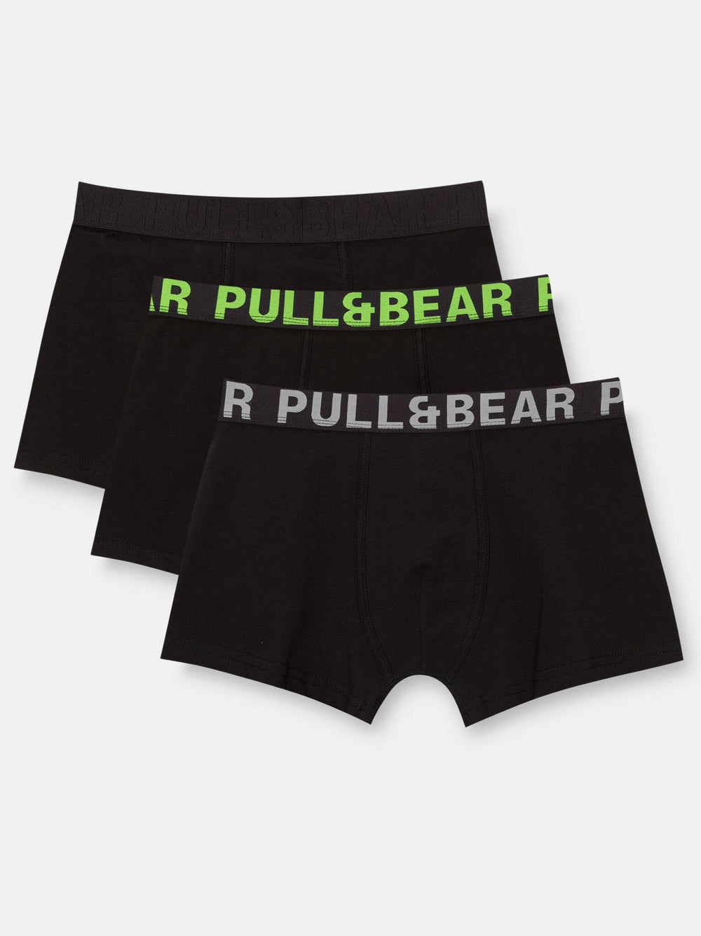 Moudda PULL & BEAR - Boxer - Logo Large (Jaune Fluorescent/Gris) - Tunisie 2