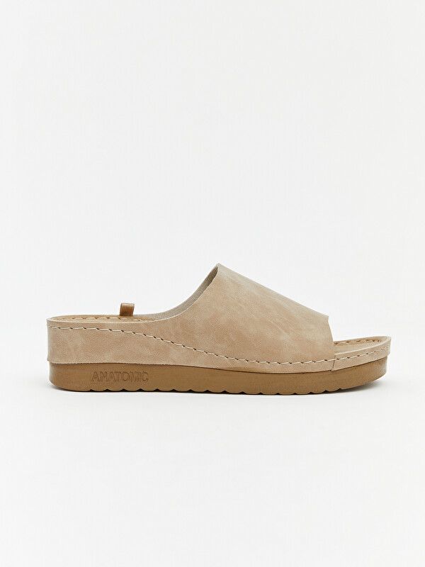 Moudda LC Waikiki - Pantoufles pour Femme couleur Beige - Tunisie 2