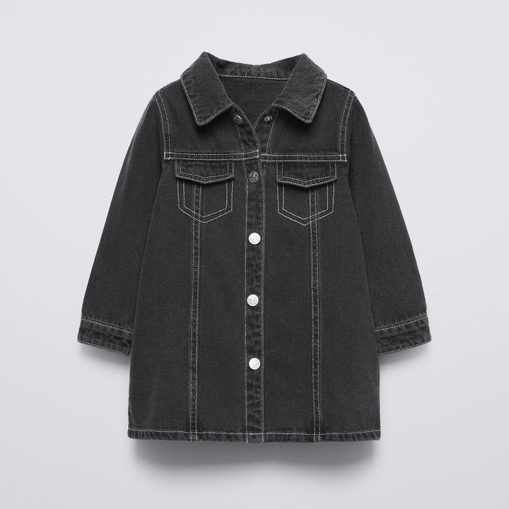 Moudda ZARA - Robe jean surpiqûres contraste - Tunisie 1