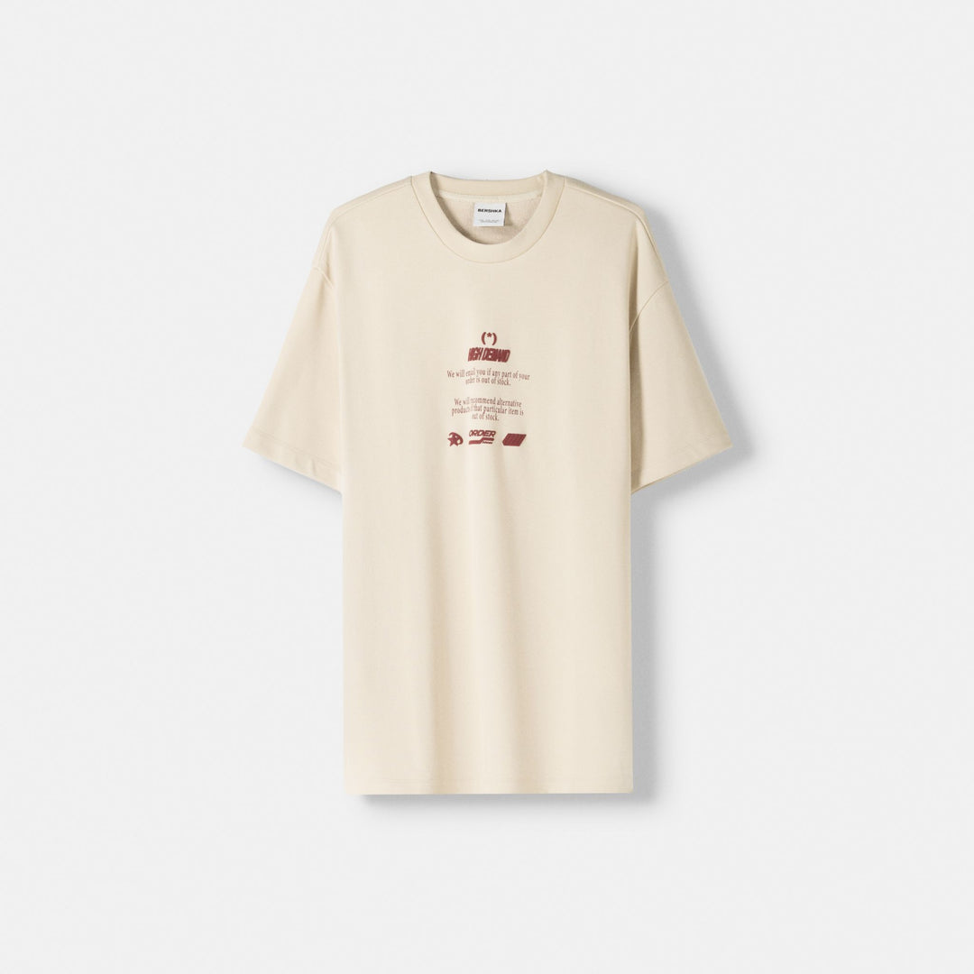 Moudda BERSHKA - Sweat ample imprimé lettrage - Tunisie 1