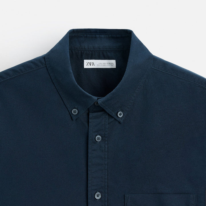 Moudda ZARA - Chemise Oxford - Boutonnée & 1 Poche - Tunisie 3