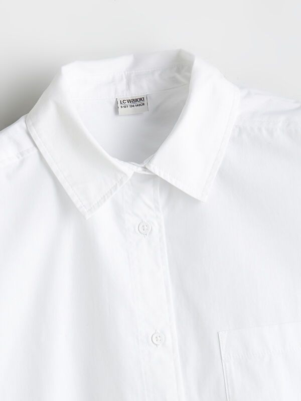 Moudda LC Waikiki - Chemise tissée manches longues Fille Buxe blanc - Tunisie 2